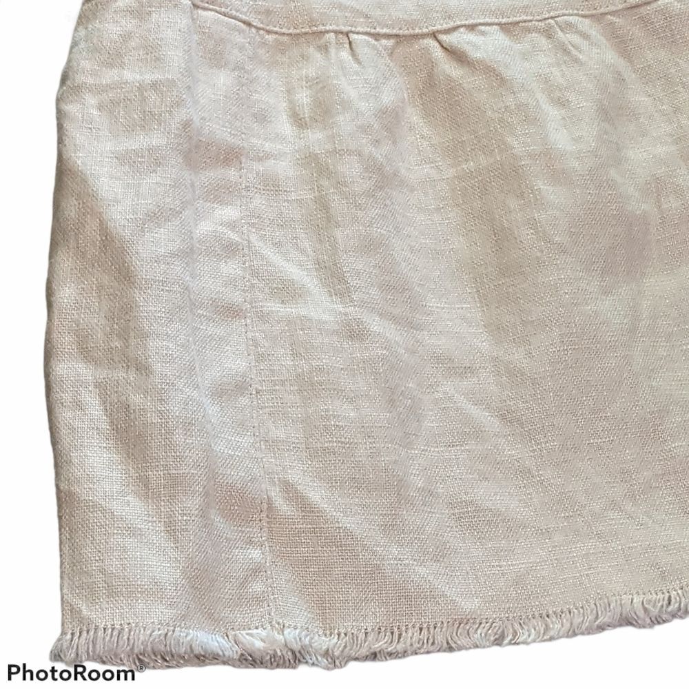 Moda international linen skirt size 4 flirty flowy romantic minimalist lagonlook - Picture 7 of 7